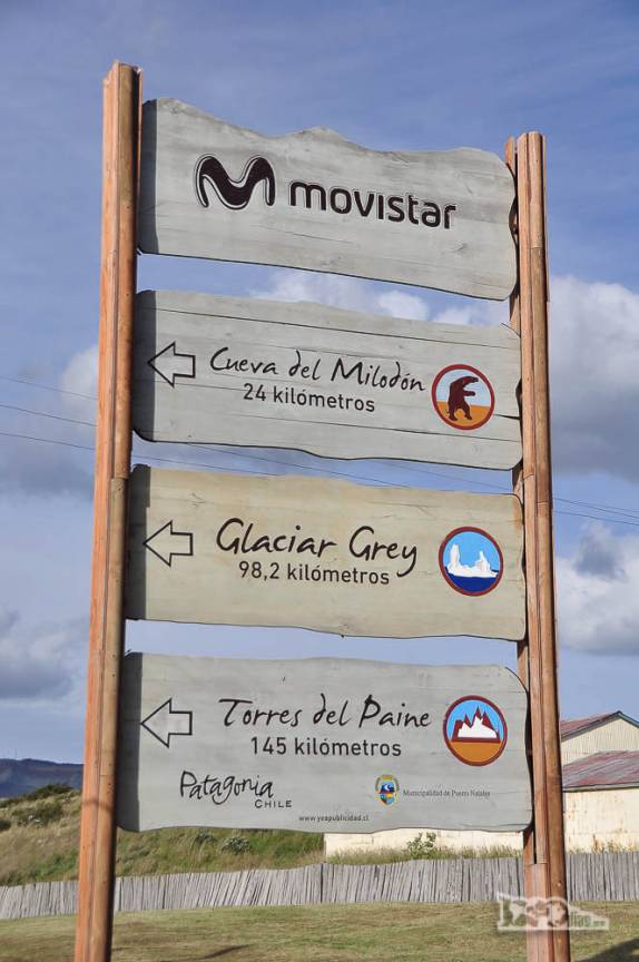 Atrações turísticas na região de Puerto Natales, no sul do Chile. Nós perdemos a Cueva del Milodón...